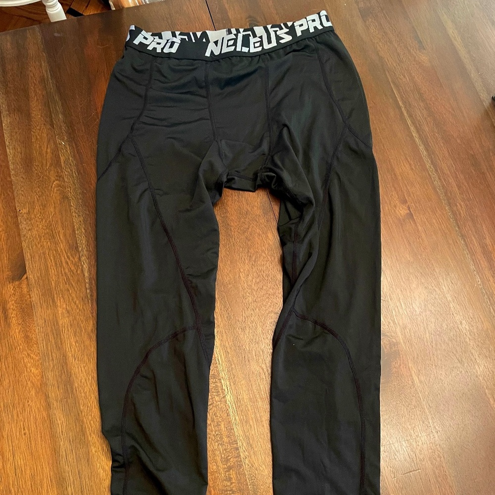 PRO NELEUS- Black and White Bike, Spin, Cycle, Pants